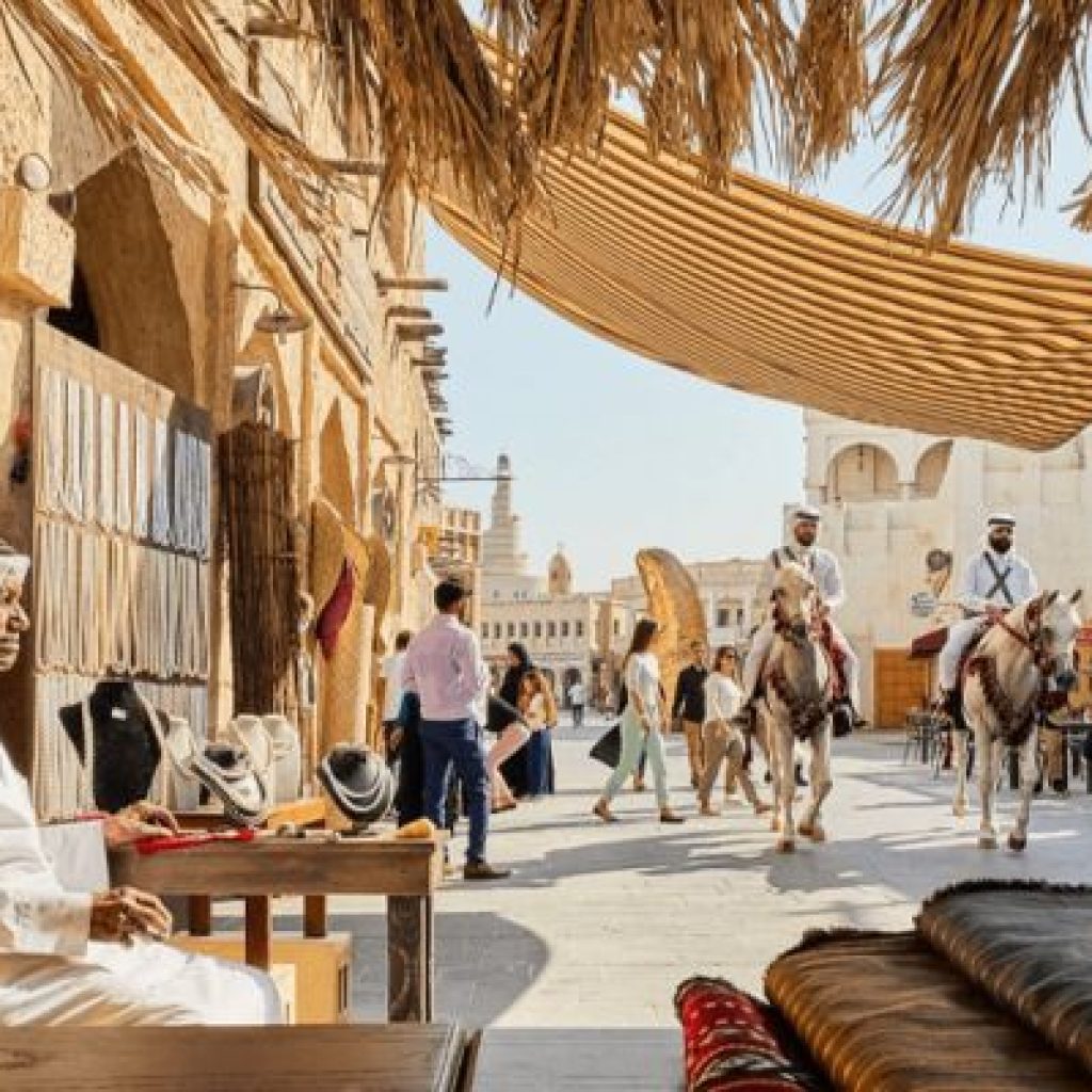 A local community in Doha